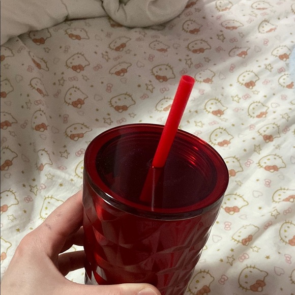 Starbucks Red Tumbler with Straw - Picture 3 of 5